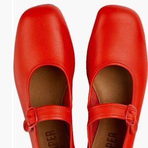 Camper Casi Myra Mary Janes in Red size 41EU/10US NEW IN BOX
